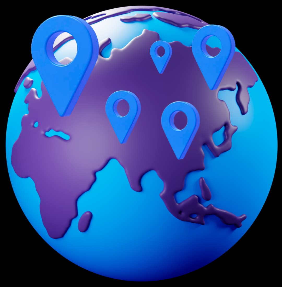 Глобальное покрытие — карта мира